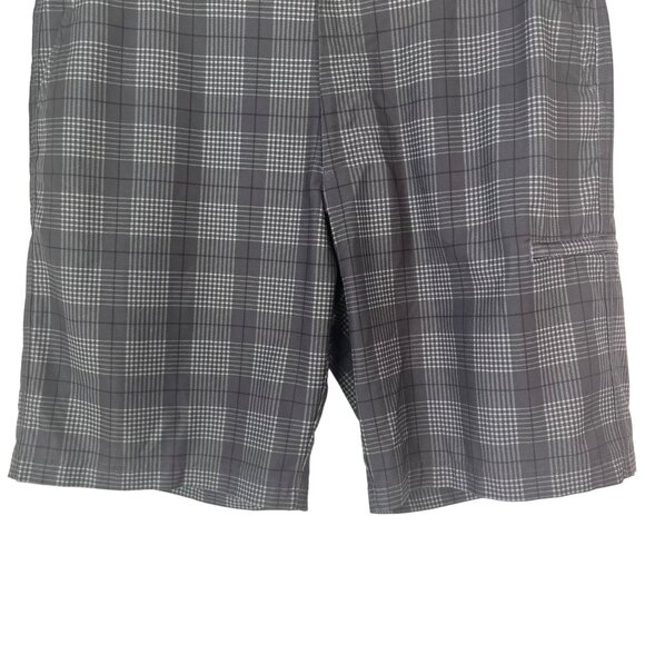 Pebble Beach Performance Mens Golf Shorts Gray Plaid Size 36 - Picture 4 of 8